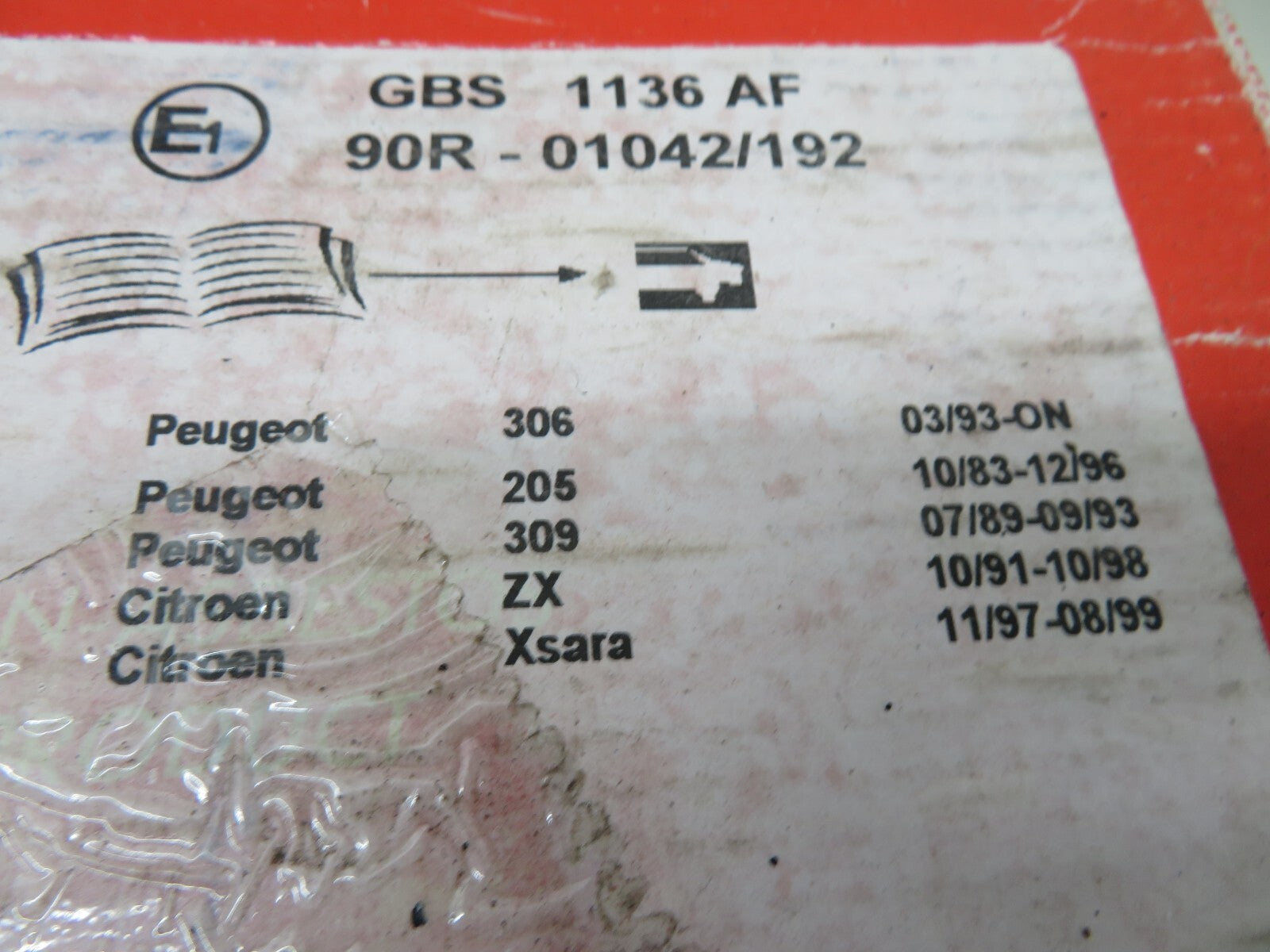 REAR BRAKE SHOES FOR PEUGEOT 306 205 309 UNIPART GBS1136AF