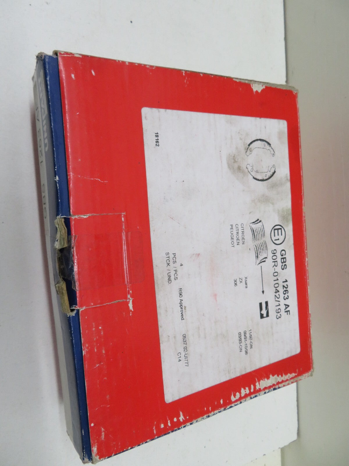 REAR BRAKE SHOES FOR CITROEN XSARA ZX PEUGEOT 306 UNIPART GBS1263AF