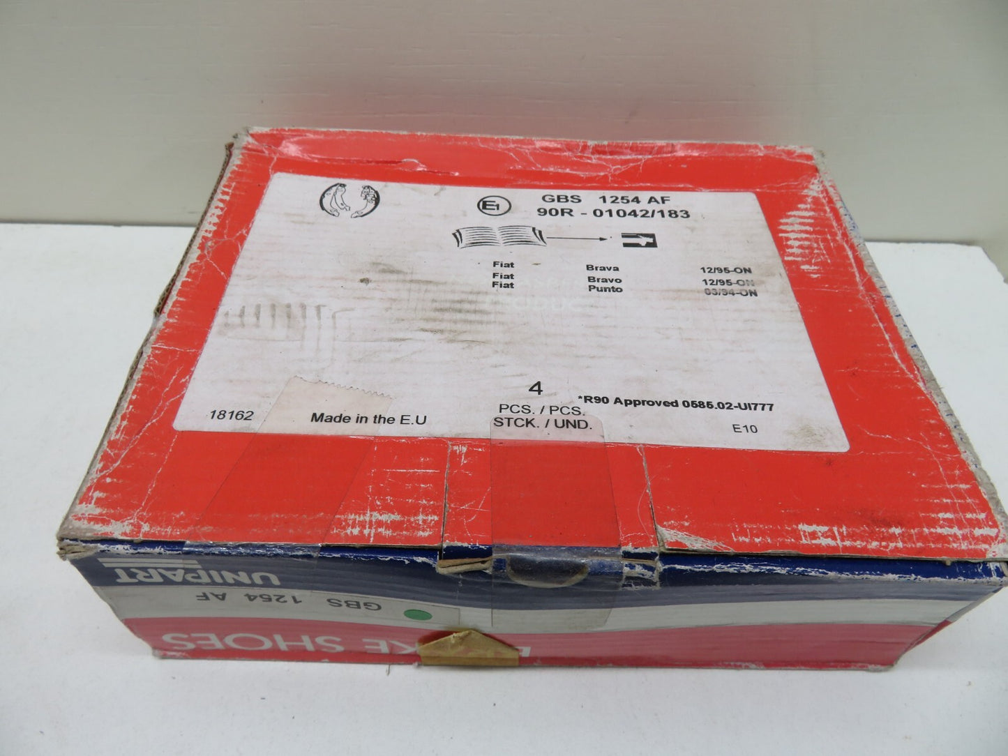 REAR BRAKE SHOES FOR FIAT BRAVO PUNTO UNIPART GBS1254AF 1994-1999