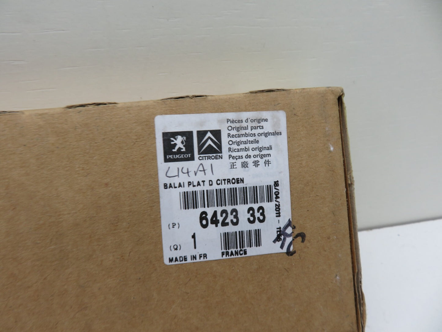 PSA PEUGEOT BIPPER CITROEN NEMO WIPER BLADE 642333