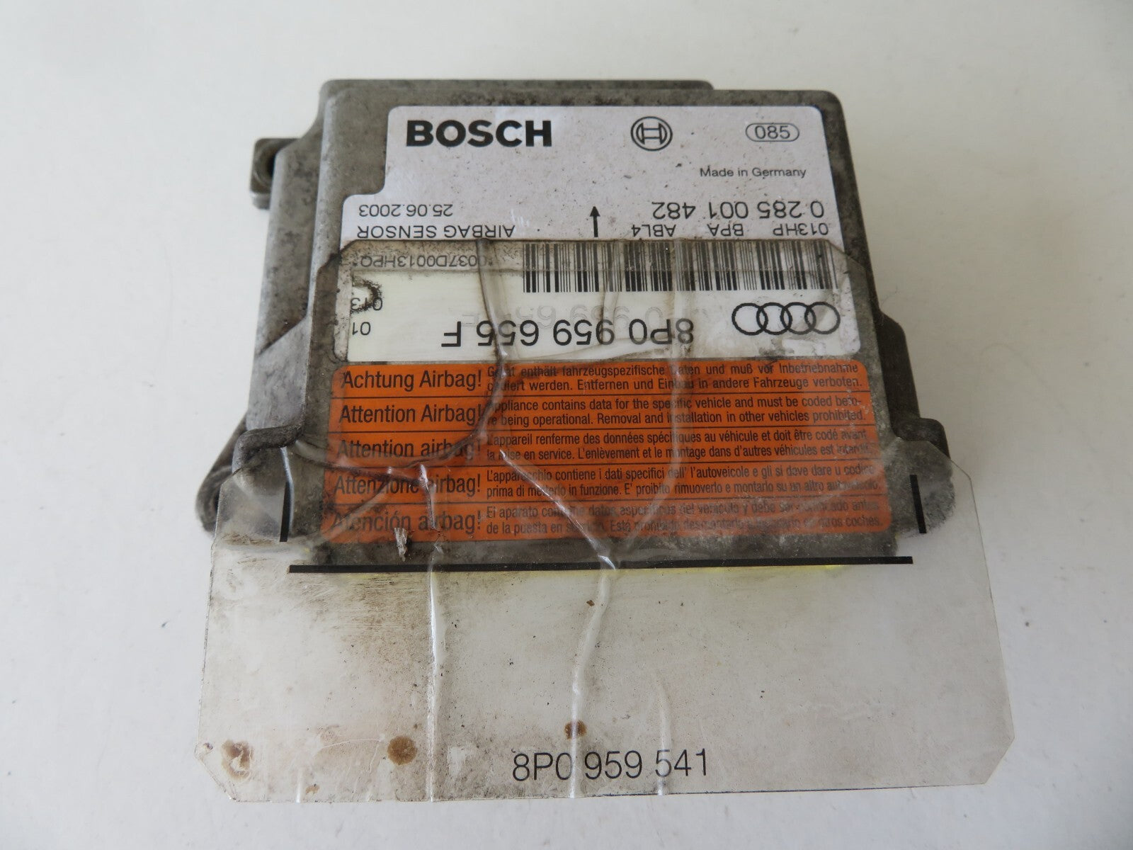 AUDI A3 8P AIR-/-/BAG ECU MODULE 8P0959655F 2003-2008 AMS1417