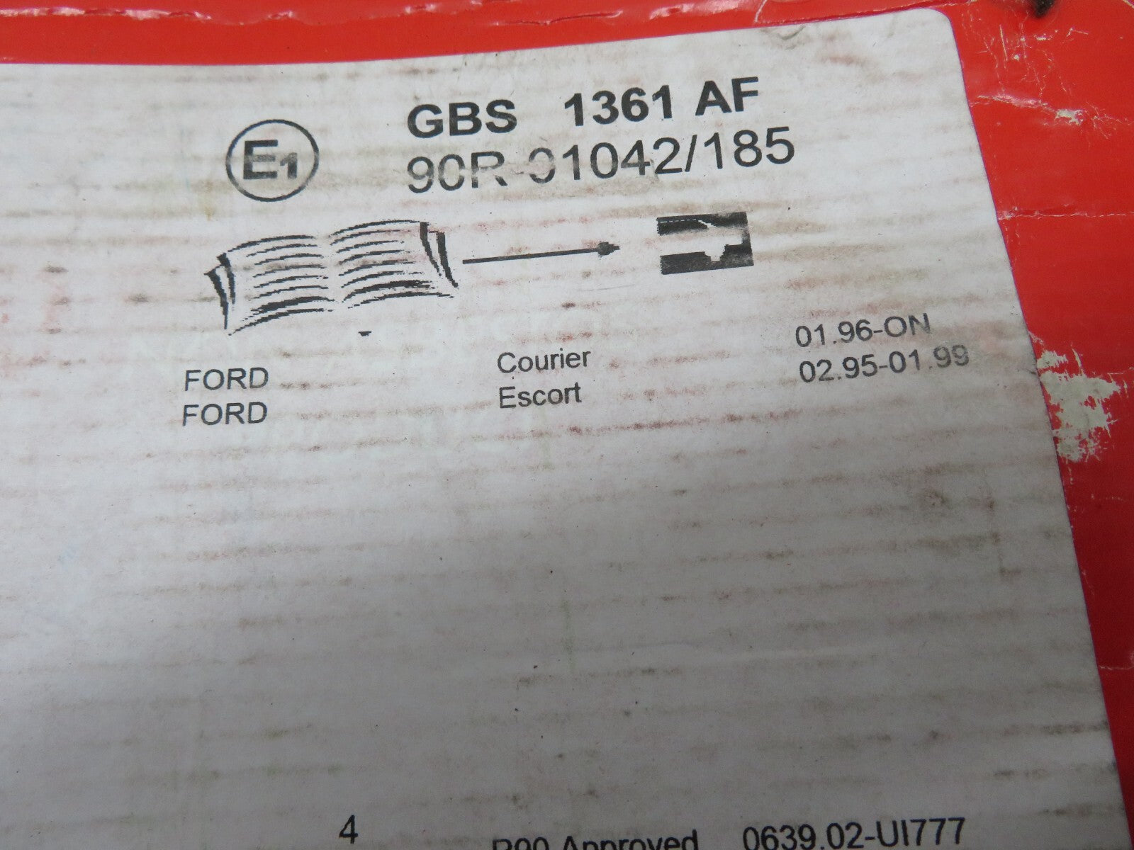 REAR BRAKE SHOES FOR FORD ESCORT COURIER UNIPART GBS1361AF