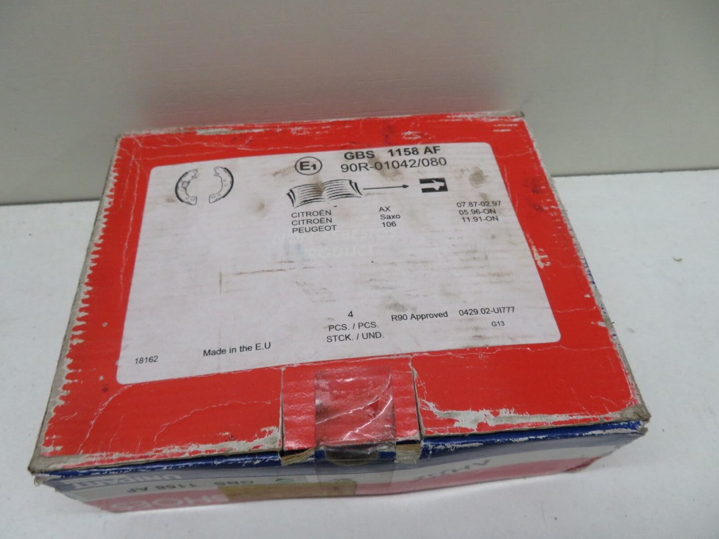 REAR BRAKE SHOES FOR CITROEN SAXO AX UNIPART GBS1158AF